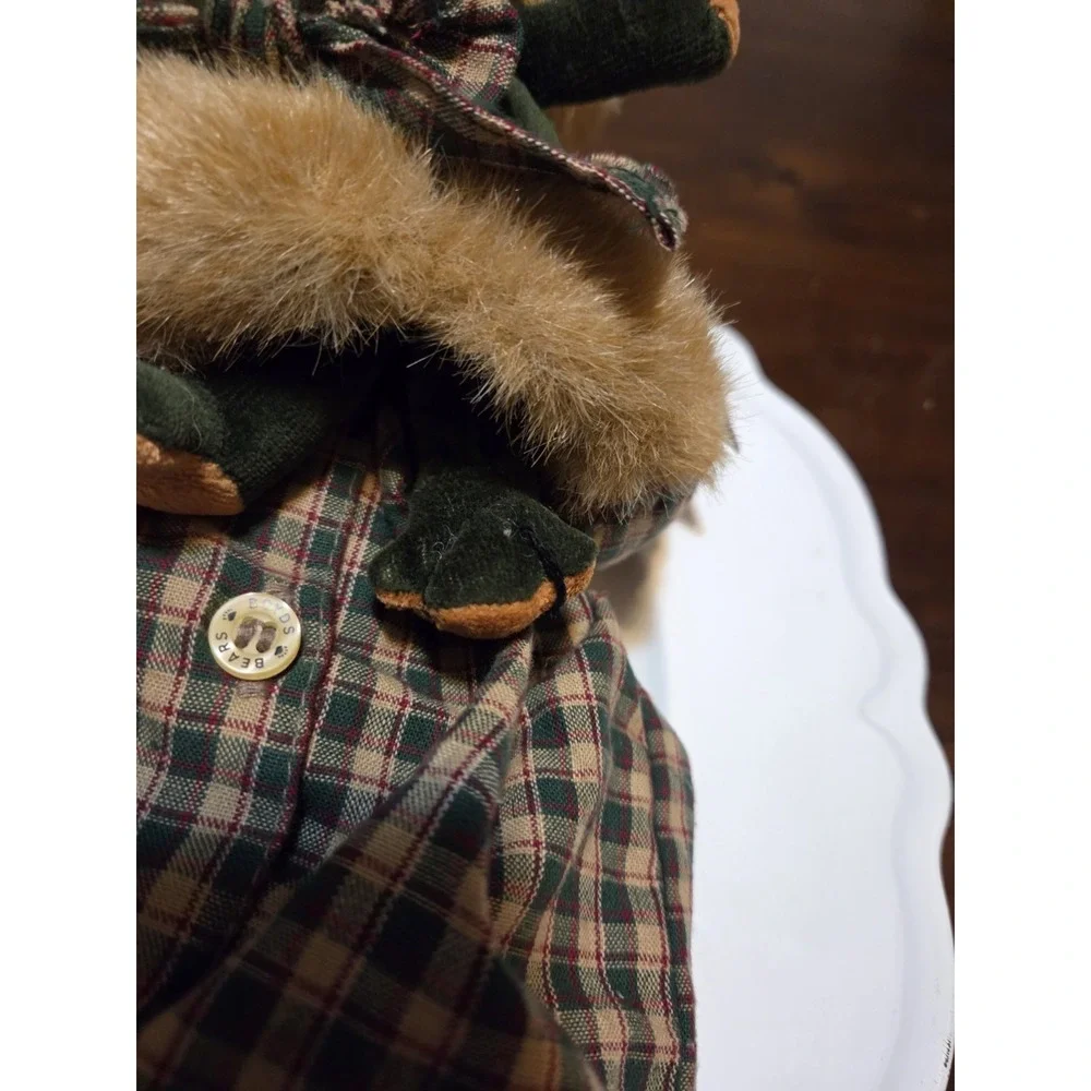 Vintage Boyd's Bears Hunter Bearsdale  Greenspan Hang Tags 1-piece Plaid Outfit